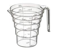 Yamazaki 2547 LAYER Misurino 500ml, trasparente, Resina TRITANO, minimalista, 14.5 x 11 x 12 cm