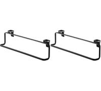Yamazaki 2747 TOWER Kitchen Towel Hanger Wide, black, Steel, 30 x 6.5 x 8 cm (Confezione da 2)
