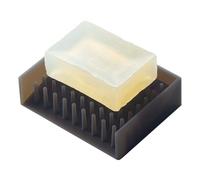 Yamazaki Galleggiante Vassoio per Sapone, Silicone, Nero, Taglia Unica