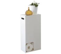 YAMAZAKI Torre Porta Carta igienica, Lega di Acciaio, Bianco, Taglia Unica