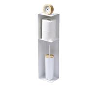 Yamazaki 3509 TOWER Slim Toilet Rack, white, Steel, 13 x 17 x 70.5 cm