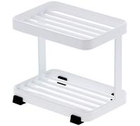 YAMAZAKI Torre Portasapone, Lega di Acciaio, Bianco, Taglia Unica