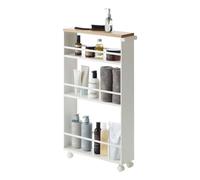 yamazaki Tower Scaffale da Cucina, Lega di Acciaio, Bianco, Taglia Unica