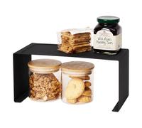 Yamazaki 3790 TOWER Slim Stackable Kitchen Rack, black, Steel, 30.5 x 14 x 14 cm