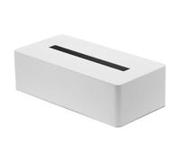 yamazaki Tower Porta fazzoletti, Metallo, Bianco, Taglia Unica