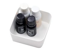 Yamazaki 4223 TOWER Amenity Tray S, white, Steel, 9 x 9 x 4 cm