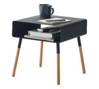 YAMAZAKI - Plain Tavolino Acciaio Taglia Unica Nero