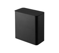 Yamazaki 4267 TOWER Contenitore Magnetico per Lavanderia, nero,Resina ABS/Magnete/Silicone, minimalistisch, 9,5 x 17 x 17 cm (L x L x A)