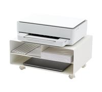 YAMAZAKI 4348 TOWER Printer Rack, white, Steel, 48 x 37 x 19 cm