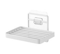 Yamazaki 4540 TOWER Film Hook Soap Tray, white, Steel FILMHOOK : Polycarbonate/PET/Polyurethane, 12 x 8.5 x 7.8 cm