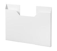 Yamazaki 4886 TOWER Placemat Case Wide, white, Steel, 50.5 x 2.5 x 36.5 cm