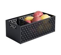 Yamazaki 5021 TOWER Vegetable Basket, black, ABS Resin, 15.3 x 32 x 12.2 cm