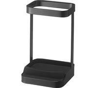 YAMAZAKI 5063 TOWER - Ferro da stiro per capelli, in acciaio/silicone, design minimalista, 10,5 x 10,5 x 16,5 cm (L x P x A)
