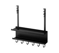 YAMAZAKI 5462 SMART UnderDesk Cable & Router Organizer, black, Steel, 40 x 11.5 x 43 cm