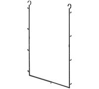 Yamazaki 5679 SMART 2~Tiered Extendable Closet Rack, black, Steel, 56~96 x 5.5 x 100 cm