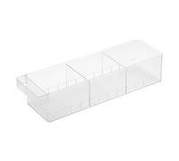 YAMAZAKI 5762 TOWER Fridge Organizer with Dividers, white, PS Resin, 11 x 37.5 x 8.2 cm