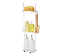 YAMAZAKI Tower Scaffale da Bagno, Acciaio, Bianco, Taglia Unica