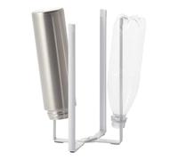 YAMAZAKI Supporto multiuso da cucina 6784 TOWER Acciaio/Resina siliconica Bianco 12 x 10 x 27 cm