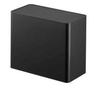 Yamazaki 6906 TOWER Coffee Filter Case, black, Polypropylene, 18.4 x 9.2 x 15.4 cm