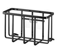 YAMAZAKI 6916 TOWER Film Hook MultiUse Basket S, black, Steel/Silicone/Polycarbonate/PET/Polyurethane, 15.5 x 8.5 x 10 cm