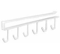 Yamazaki 7117 TOWER Under~Shelf Kitchen Tool Hooks, white, Steel, 1.5 x 26 x 6.5 cm