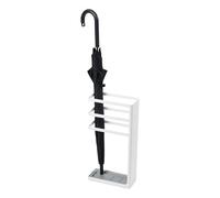 YAMAZAKI Freestanding Holder/Umbrella Stand for Umbrellas/Canes/Walking Sticks Portaombrelli, Acciaio, Bianco, Taglia Unica