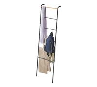 Yamazaki Gerson 2813 - Scala porta asciugamani, in metallo, 45 x 24 x 160 cm, colore: Nero
