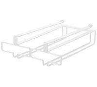 Yamazaki Home 2464 - Portabicchieri da appendere in vetro, misura unica, colore: Bianco