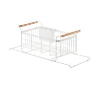 Yamazaki Home 3108 - Scolapiatti per lavello, espandibile da cucina, taglia unica, colore: bianco