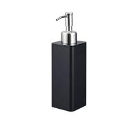 YAMAZAKI Home - Dispenser di sapone liquido, ricaricabile, con pompa, per bagno, cucina, taglia unica, colore nero