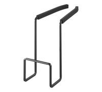 YAMAZAKI Home Faucet-Hanging Kitchen Organizer Lavello Cesto | Acciaio | Supporto per spugna, carbonio, nero, taglia unica