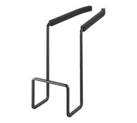 YAMAZAKI Home Faucet-Hanging Kitchen Organizer Lavello Cesto | Acciaio | Supporto per spugna, carbonio, nero, taglia unica