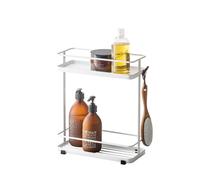 Yamazaki Home Tower Bath Rack - Bathroom Shower Storage Holder, Caddy Shelf Organizer - Small, 13"" - Steel -