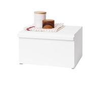 (TG. Taglia unica) YAMAZAKI home Tower Bread Box Scatola per Pane, Acciaio, Magn