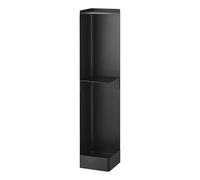 YAMAZAKI Home Tower Supplies Organizer-Slim Rolling Bagno, Portarotolo Porta Carta Igienica con Ripiano Regolabile - Acciaio -
