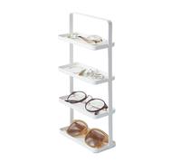 Yamazaki Home Vassoio per accessori a 4 livelli, porta gioielli e organizer | Acciaio, bianco, taglia unica