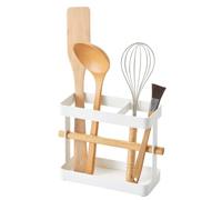 yamazaki Tosca - Porta utensili da cucina in acciaio, colore: Bianco