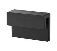 Yamazaki Tower 1496 - Portaspazzolino e dentifricio, colore: nero, in resina ABS, silicone, policarbonato, PET/poliuretano, minimalista, 2,8 x 9 x 6 cm