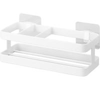 Yamazaki Tower Film Hook Porta-Spugna & Bottiglia Autoadesivi, bianco