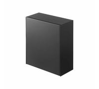 YAMAZAKI 5434 TOWER Film Hook Storage Box, black, ABS Resin, 17 x 8.7~16 x 20 cm