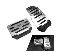 YAMCINWRT Pedaliera Auto per Mini Countryman (U25) 2023 2024 2025 2026, Copripedali Cambio Automatico Antiscivolo in Alluminio Argento Copertura Pedale Freno 2 Pezzi,A