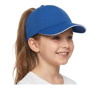 YAMEE Berretto da Baseball Estivo per Bambina Asciugatura Rapida Impermeabile,Cappello da Baseball Ragazze Leggero Regolabile Anti-UV,Cappellino Baseball con Visiera Cappelli Coda di Cavallo,Running