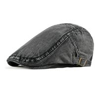 YAMEE Berretto di Denim Basco Classico, Coppola Donna Estiva Traspirante, Regolabile Cappello a Punta, Flat Cap Protezione Solare, Sport All'Aperto