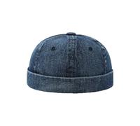YAMEE Berretto Unisex Denim Senza Visiera,Berretto da Portuale da Donna Traspirante,Cappello Marinaio Uomo Vintage Regolabile,Cappellino da Portuale