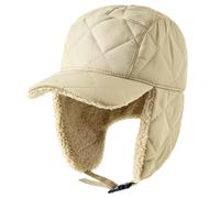 YAMEE Cappello da Caccia Uomo Impermeabile con Paraorecchie,Cappello Trapper Morbido Foderato in Peluche,Cappello Invernale Uomo Regolabile,Ideale per Campeggio,Ciclismo e Trekking