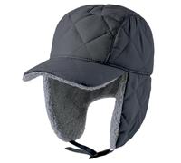 YAMEE Cappello da Caccia Uomo Impermeabile con Paraorecchie,Cappello Trapper Morbido Foderato in Peluche,Cappello Invernale Uomo Regolabile,Ideale per Campeggio,Ciclismo e Trekking