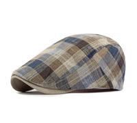 YAMEE Cappello Donna a Quadri Retro Classico Beret,Basco Uomo Casuali Traspirante Confortevole,Coppola Donna Estiva Leggero Anti-UV,Berretto da Uomo Newsboy Piatto Regolabile Sportivo All'aperto
