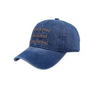 YAMEE Cappello Donna con Visiera Denim con Ricamo,Cappello Baseball Uomo Regolabile,Berretto Baseball Unisex