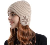 YAMEE Cappello in Maglia Invernale per Uomo Elastico Caldo con Paraorecchie,Berretto Uomo Peluche Protezione dal Freddo,Cappello Donna Invernale Lavorato a Maglia Antivento,Beanie Sportivi all'Aperto