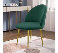 Yameifj Coprisedile in velluto elastico, sgabello a fondo tondo Accent Coprisedile da pranzo con schienale basso Coprisedile elastico a becco d'anatra grande arco(A2,6PCS)